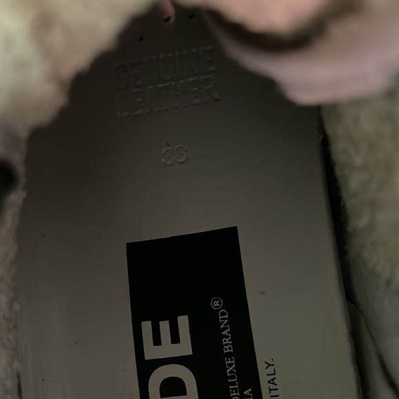 Golden Goose Slides Burgundy Leather Glitter Sneakers EUR 38 - Picture 5 of 12